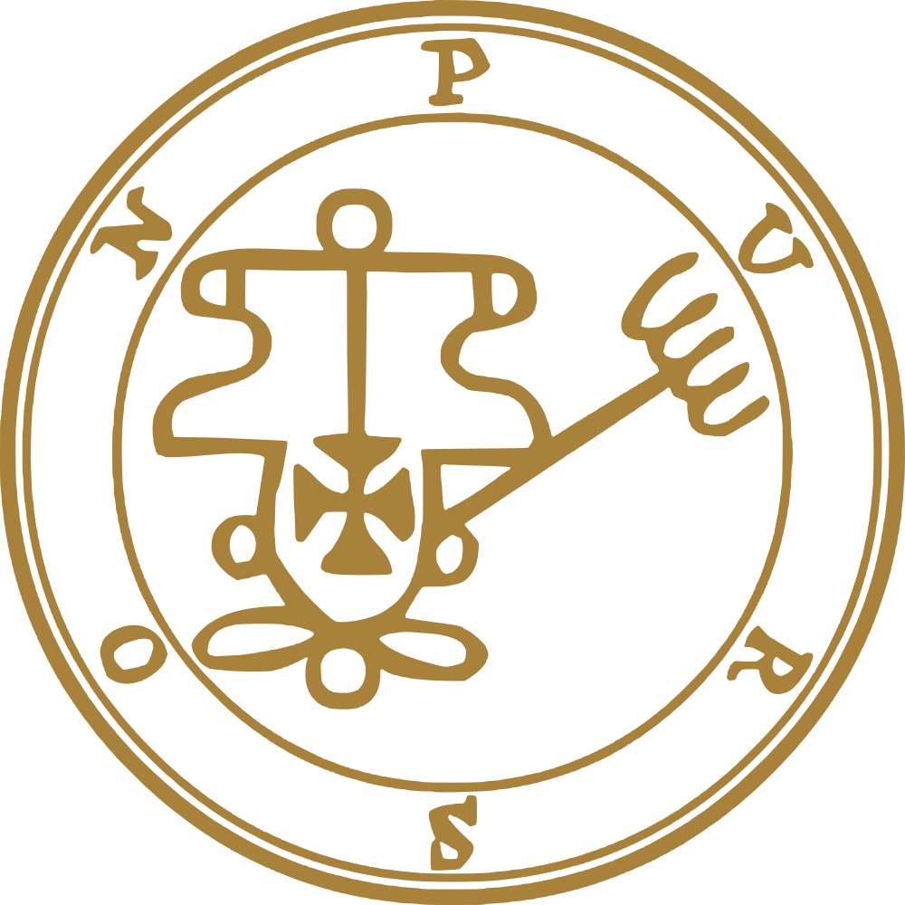 Purson pecsétje az Ars Goetia katalógusából