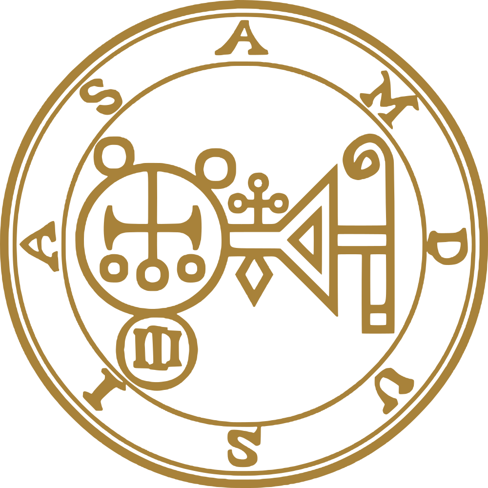 Amdusias pecsétje az Ars Goetia katalógusából